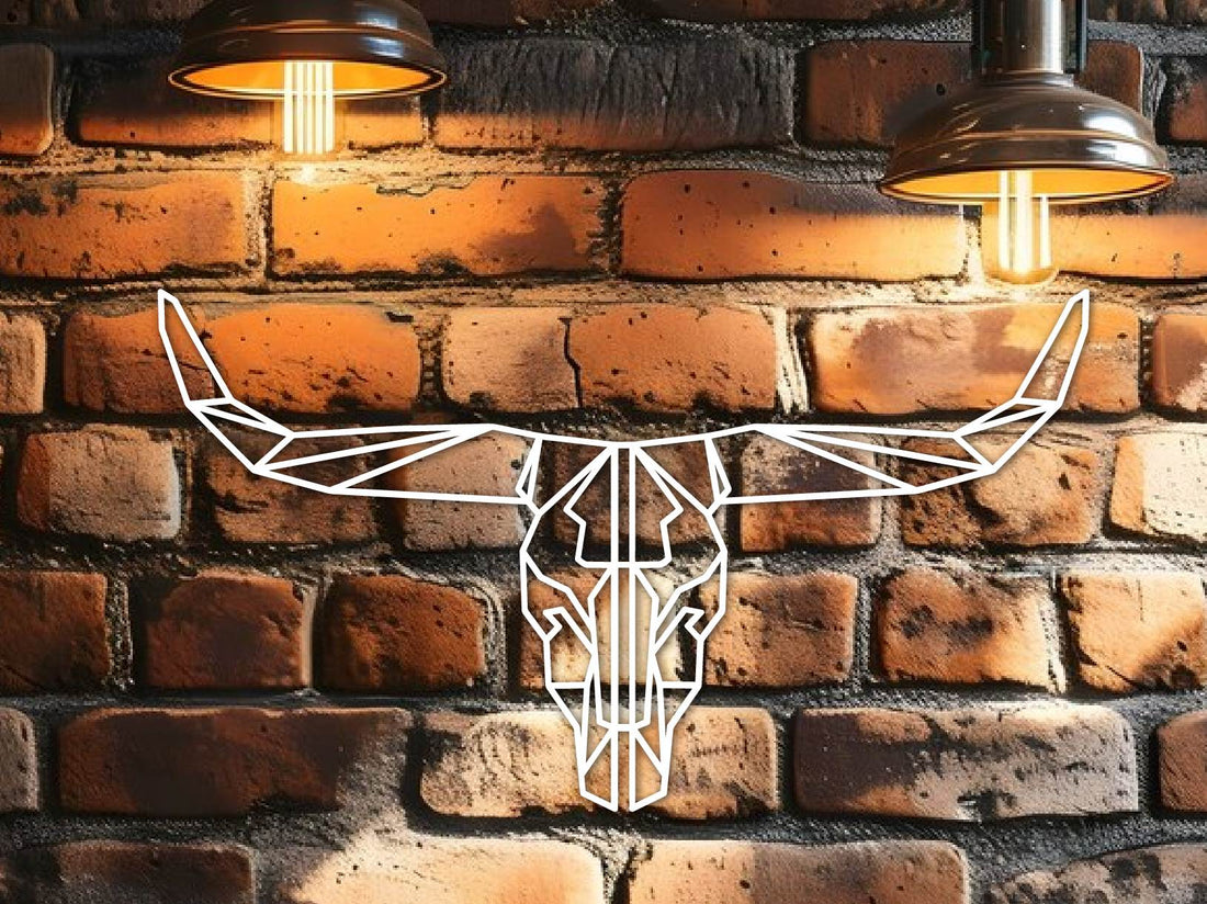 Dishley Texas Longhorn Metal Wall Art