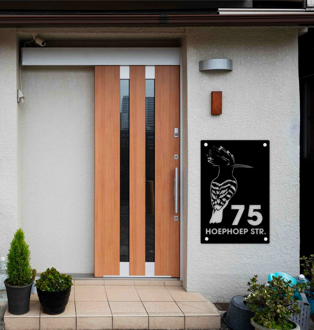 Hoephoep Metal House Number