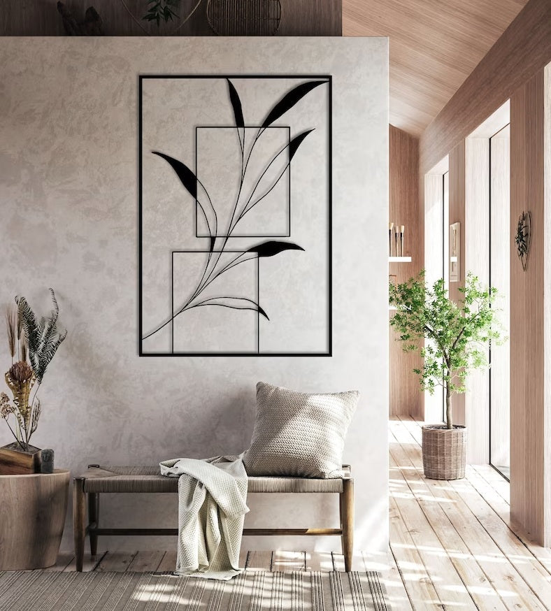 Out of the Box Metal Wall Art - Black / S ( + -275mm x 400mm)