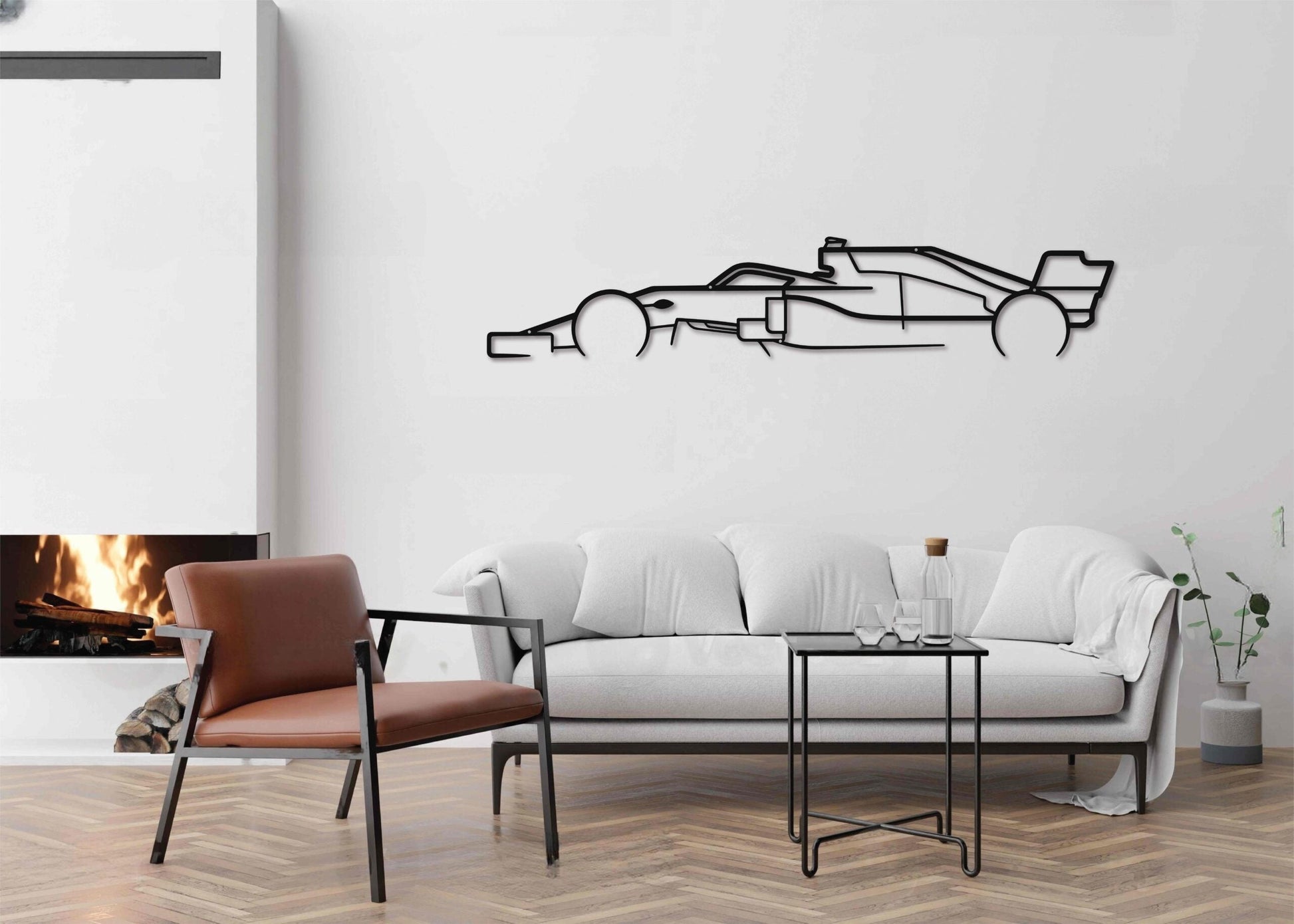 Formula 1 Car Metal Wall Art