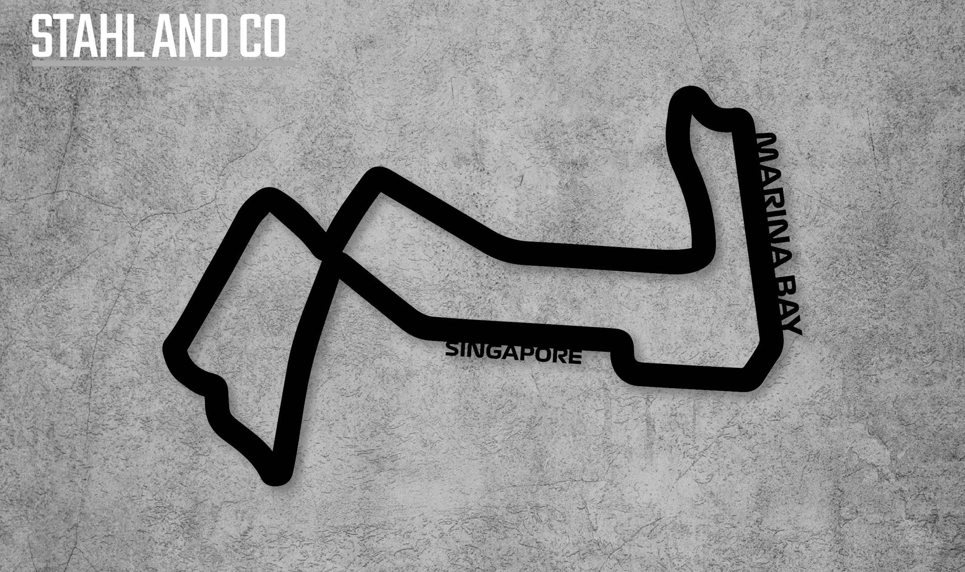 Formula One Circuits (Single) Metal Wall Art
