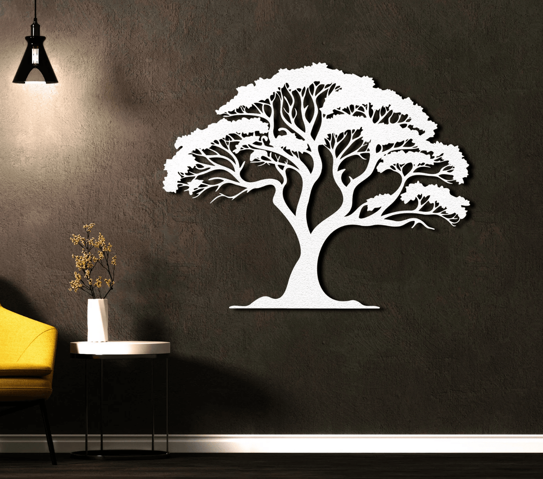 Golden Oak Metal Artwork - S(600mm x 481mm) / Black