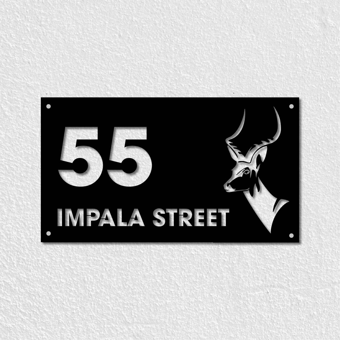 Impala Metal House Number