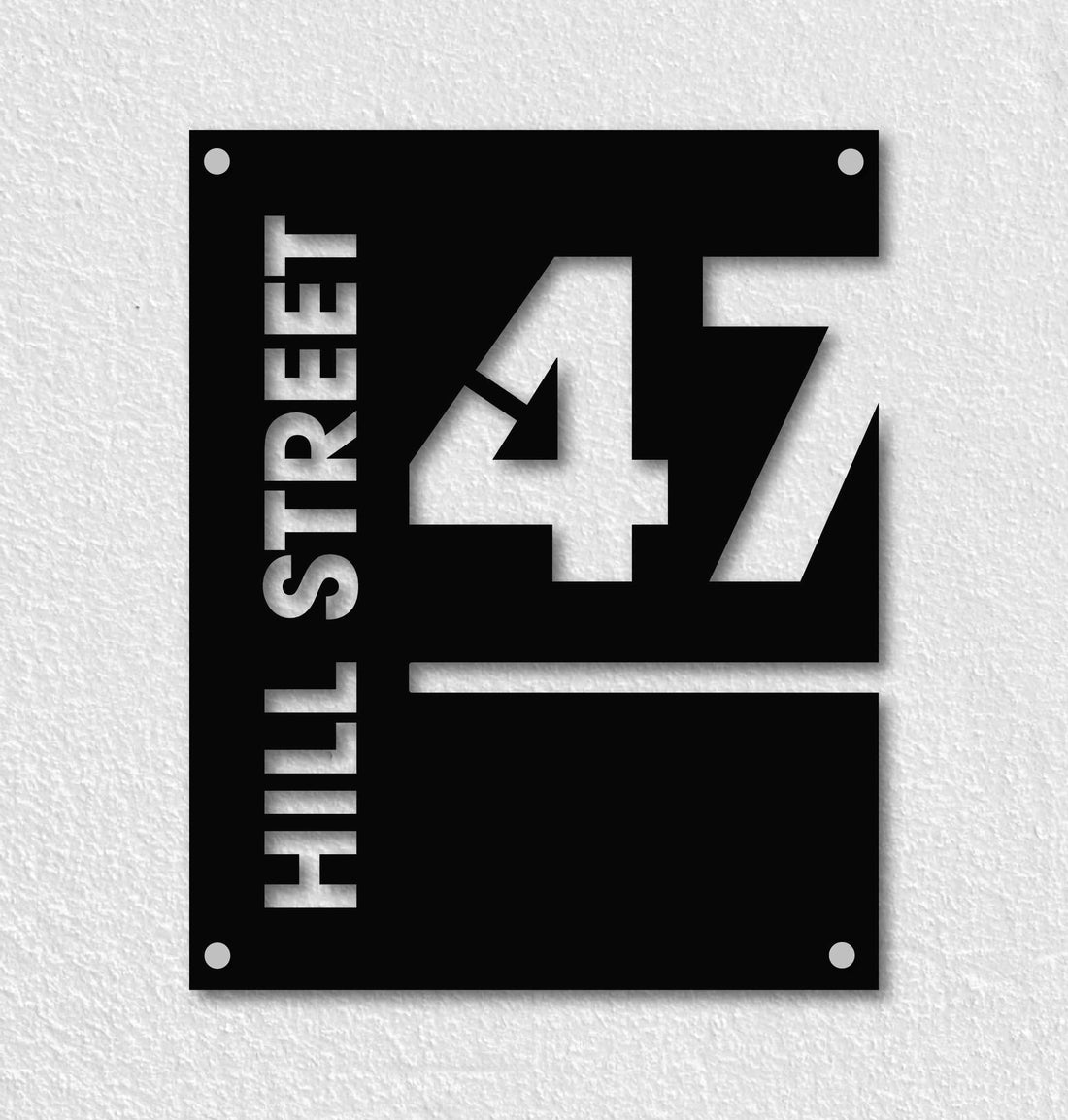 Monogram Metal House Number