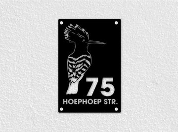 Hoephoep Metal House Number