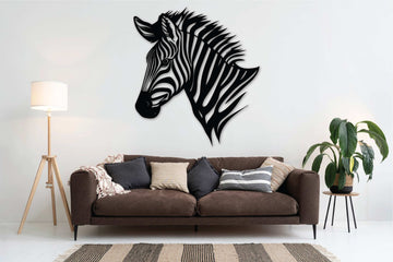 Zebra Metal Wall Art