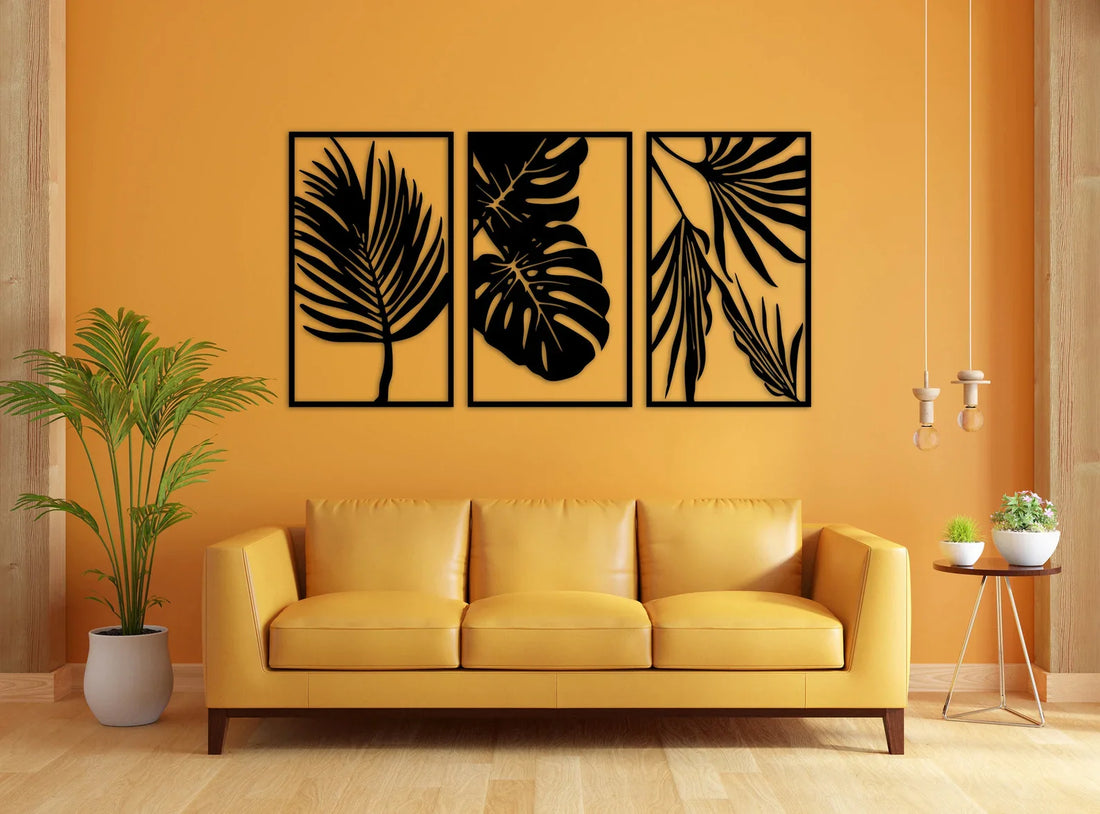 Forest Leaves Metal Wall Art