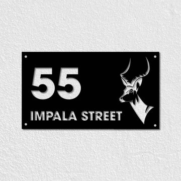 Impala Metal House Number