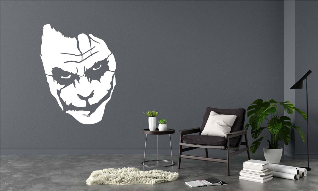 The Joker Metal Wall Art - XS ( + -392mm x 600mm) Black